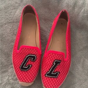 Christian Louboutin Vibrant Red Espadrilles